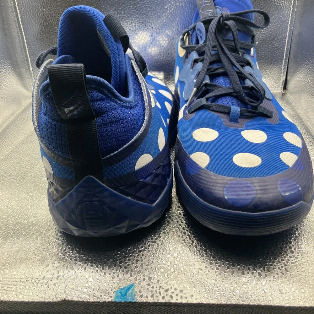 Adidas Harden Vol. 5 Futur Blue Polka Dot Athletic Shoes Men Size 12